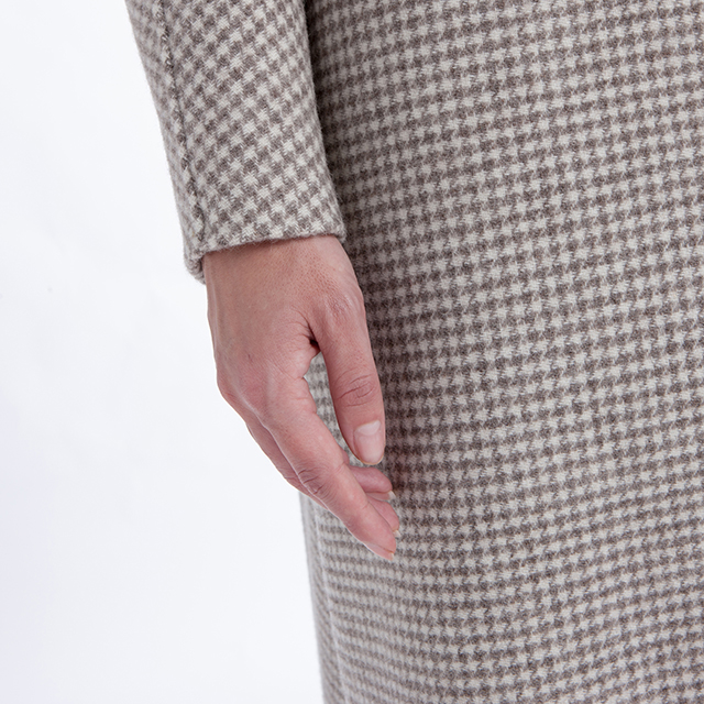 Vertical Collar Retro Cashmere Overcoat