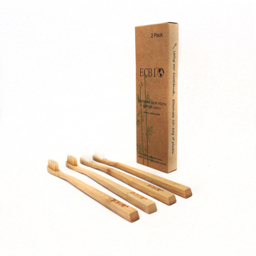 4 Pack of 100% Organic Bamboo Toothbrush