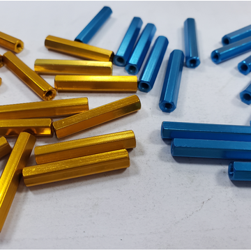 Anodized Colorful Surface Aluminum Round Standoff Spacers