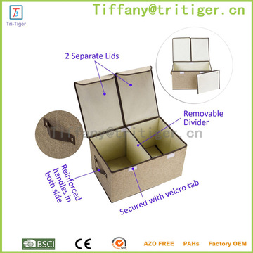 fabric organizer clothes foldable storage box with lid storage basket cardboard storage box