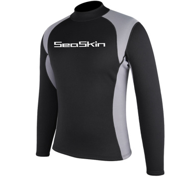 Seaskin Men's 2mm Long Sleeve Jackets Diving Wetsuit