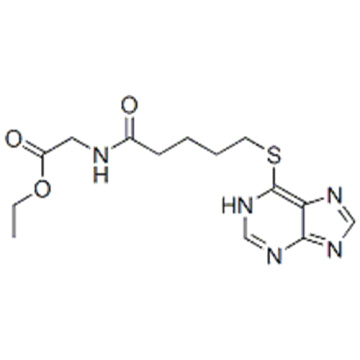 Glycine,N-[1-oxo-5-(1H-purin-6-ylthio)pentyl]-, ethyl ester (9CI) CAS 22181-94-8
