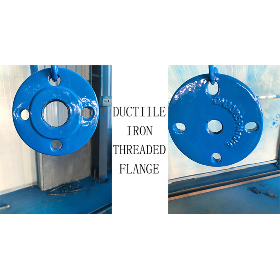 Ductile iron threaded flange