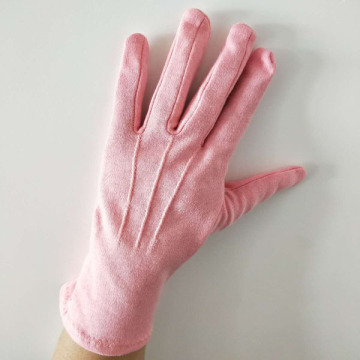 Cotton Pink Ladies Gloves