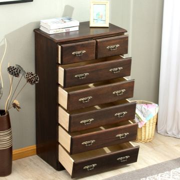 Living wood seven bucket cabinets, household wooden storage cabinets,cabinet wood