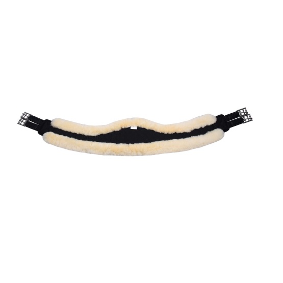 Merino sheepskin moon shaped long jumping girth