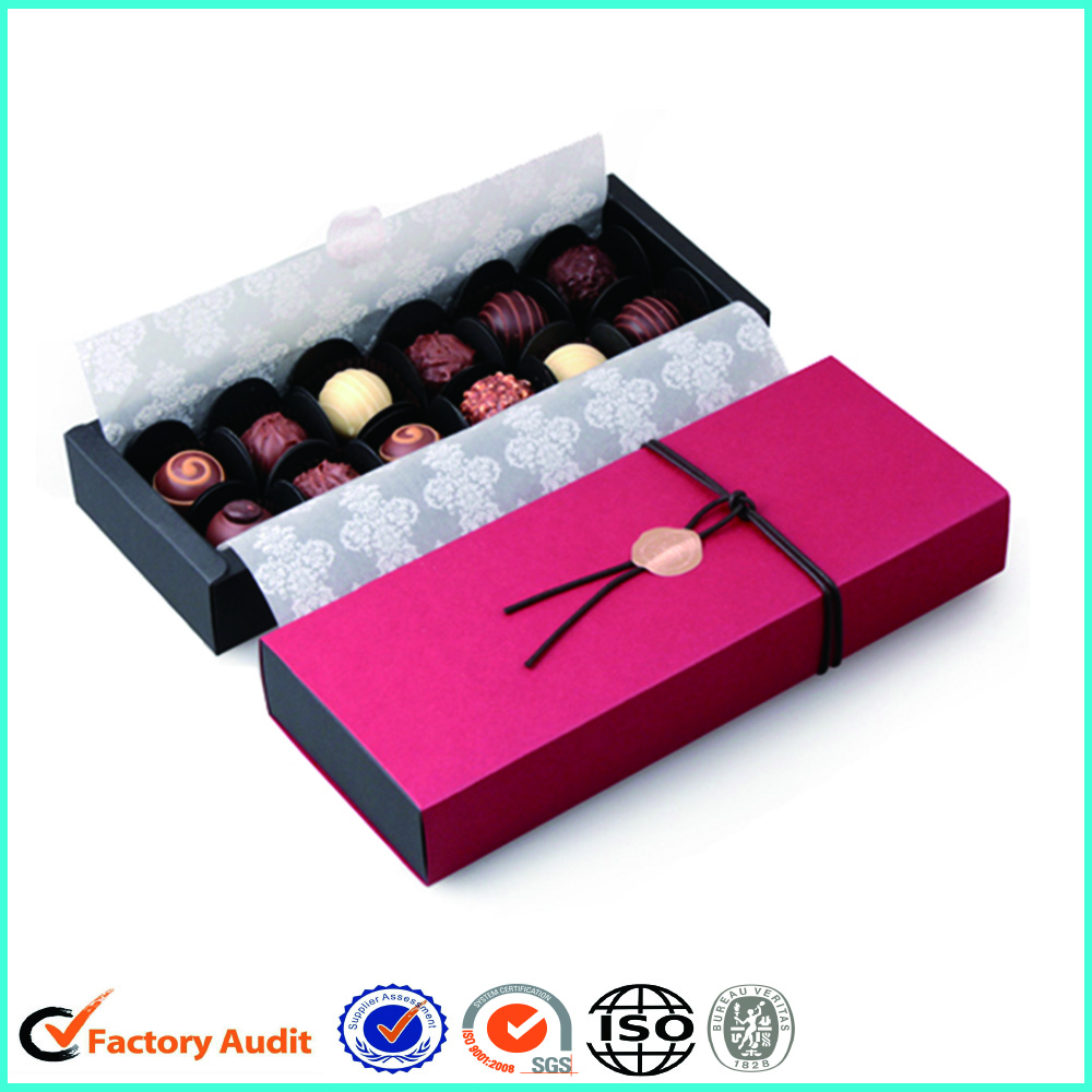 Chocolate Gift Packing Box With Paper Divider