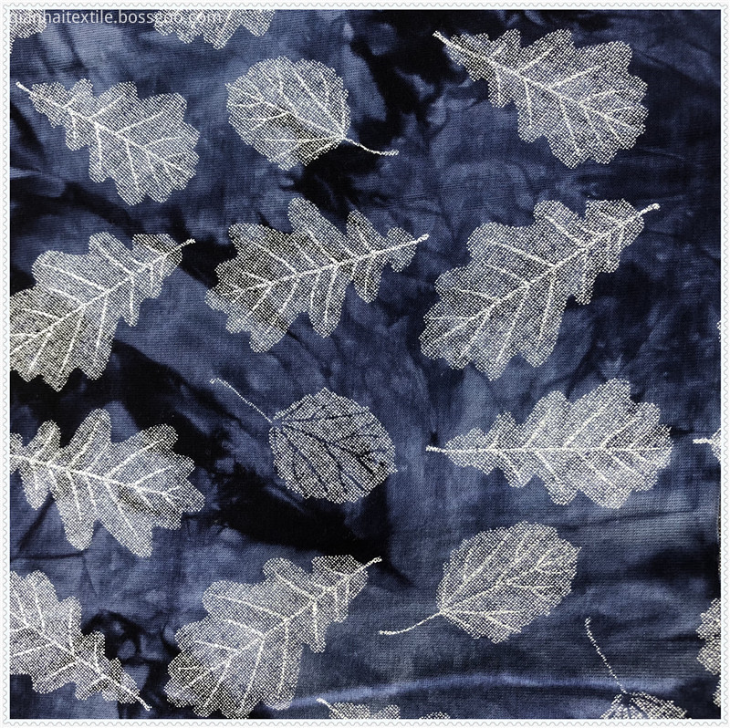single jersey tie dyed pigment print