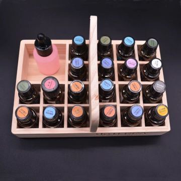 Keeping your oils safe 21 bottles Pine wood Essential Oil Wooden Box
