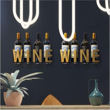 Wine Glasses Holder Storage Wall Mount Metal Wine Rack wall mounted shelf