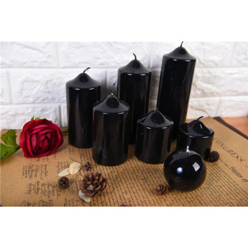 Custom High Quality Wholesale Shinny Pillar Candles