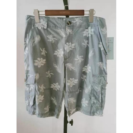 fashion printed cotton twill mens cargo shorts