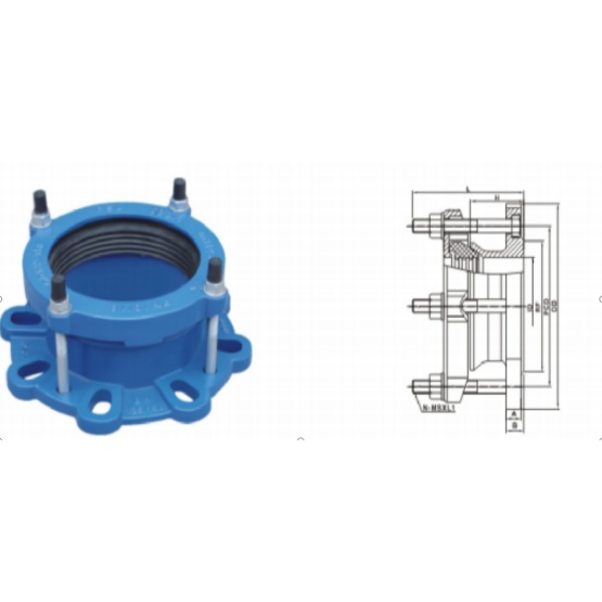 PE restrraint Flange Adaptor & Straight Coupling