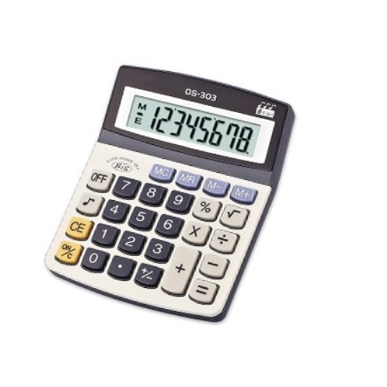 plastic double and flexible display desktop calculator