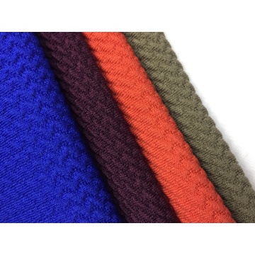 Polyester Bubble Solid Knit Fabric
