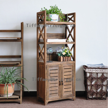 High quality multifunction wooden vintage kitchen shelf/book shelf