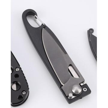 2-blade EDC folding knife multifunction tool with hook