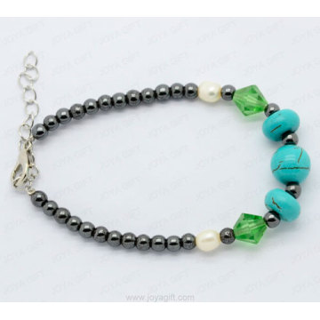 turquoise hematite bracelet