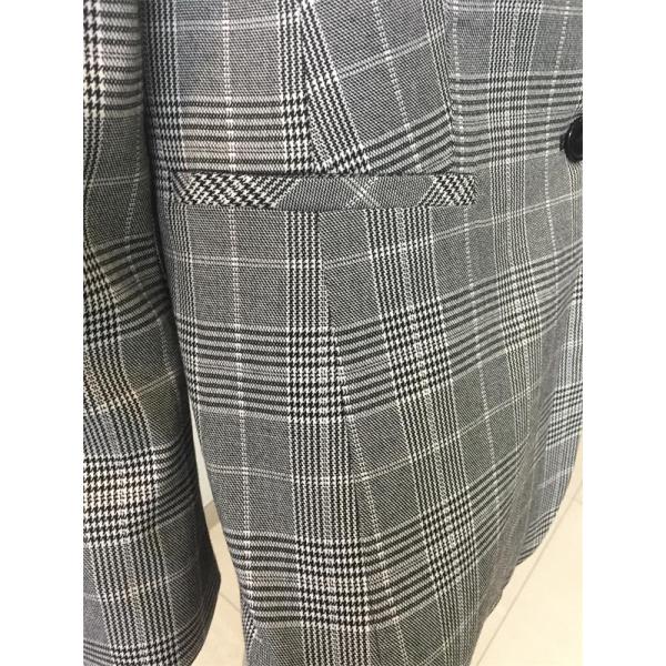 T/R yarn dyed check suit