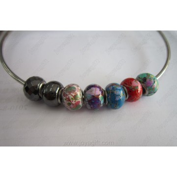Blue Pandora Hematite Beads