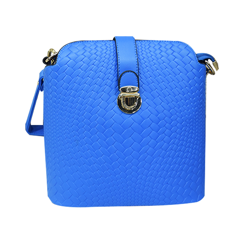 Faux Snake Skin Textured Leather Handbag