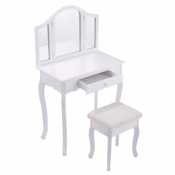wooden dressing table simple modern dressing table with mirror bedroom home furniture MDF dresser