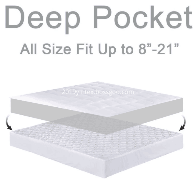 Microfiber Mattress Topper , Quilted Mattress Topper ,  Microfiber Mattress Topper  , White Cotton Cover Mattress Pad     