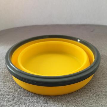 Round portable foldable crisper containers bento box