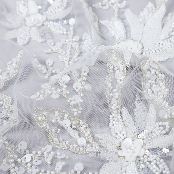 3d embroidery lace fabric