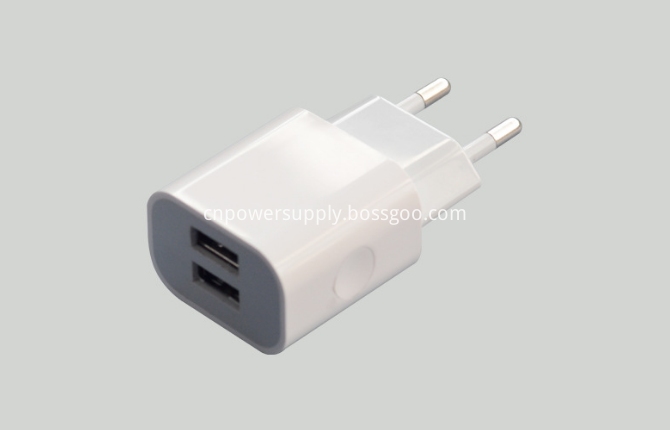 Dual USB Phone Travel Charger 5V2.1A