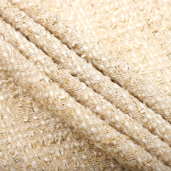 Cream Color Gold Whisker Jacquard