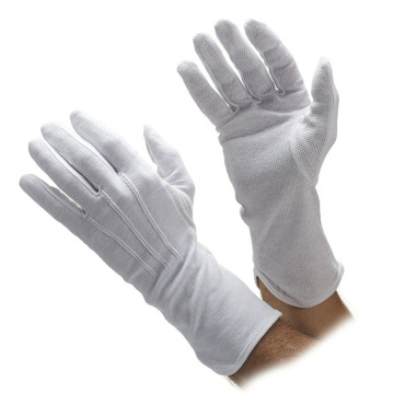 Military Formal White Nylon Parade Gloves Usher