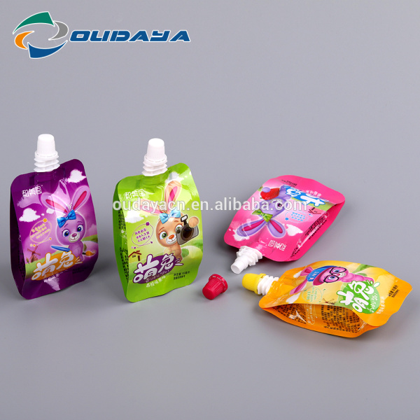95ML Liquid Fruity Jelly Pouch Bag With Spout