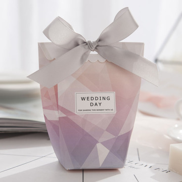 Paper packaging box for wedding candy