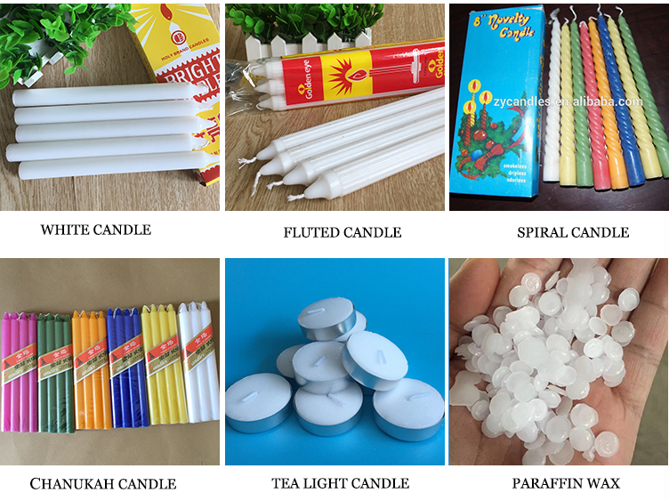 White Household Candles