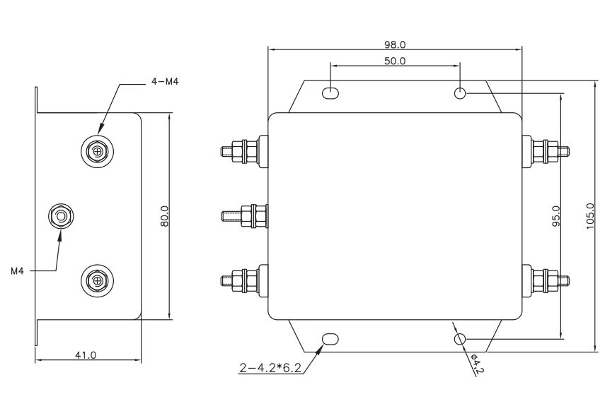 PV Inverter Passive Electronic Power Line Filter