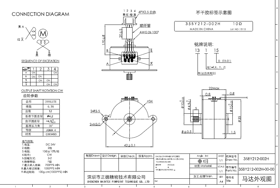 12V Micro Stepper Motor | Micro Stepping Stepper Motor