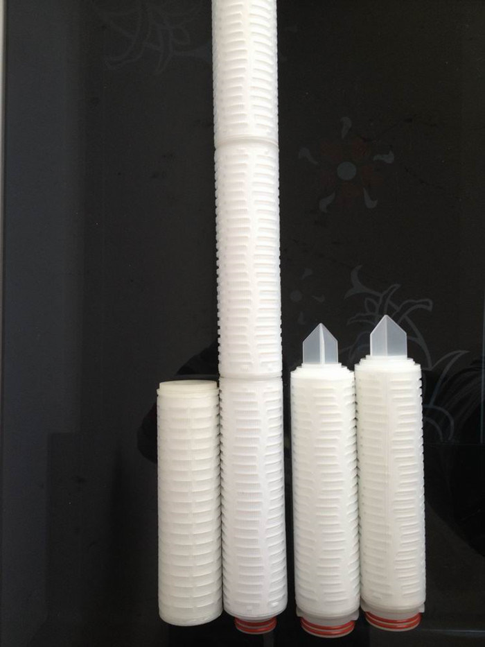 OEM 0.2 Micron Pleated PTFE Membrane 10'' Filter Cartridge for Pharmaceuticals and Biologicals
