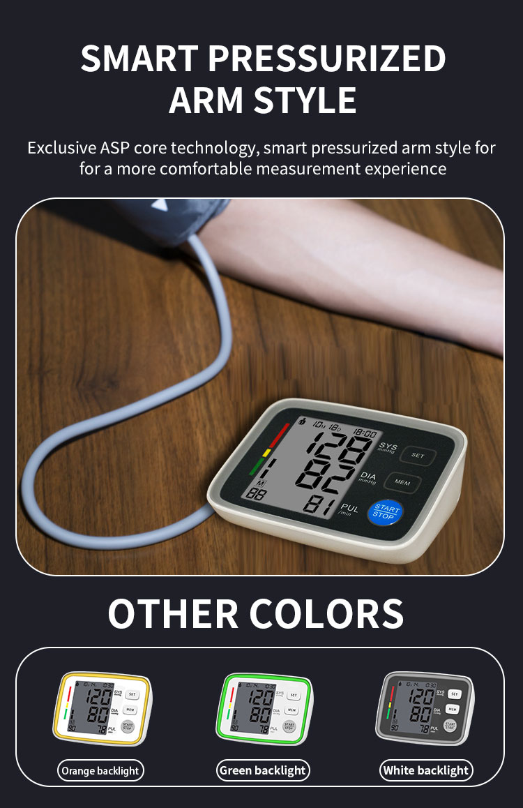 CE FDA Approved Rechargeable Blood Monitor Pressure