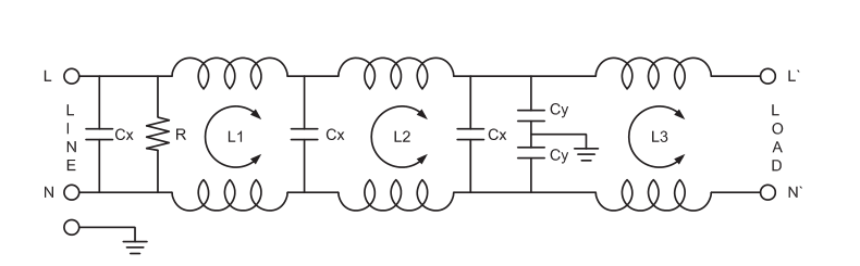 PV Inverter Passive Electronic Power Line Filter