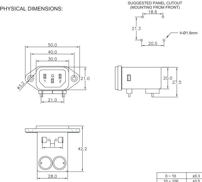 UL TUV CE ROHS Power Line EMI Filters