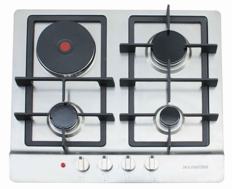3 Gas Hob with One Hot Plate