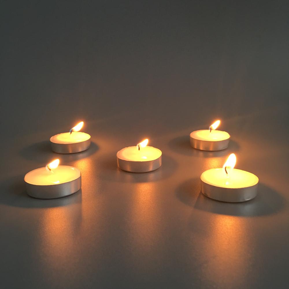 Burning Tealights Candle 
