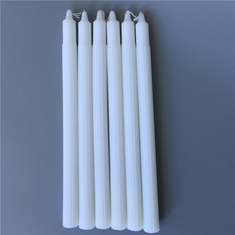 white candles wax 