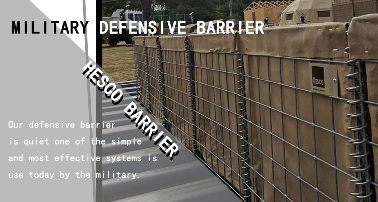Easy Installation Galfan Wire MIL 12 hesco barrier