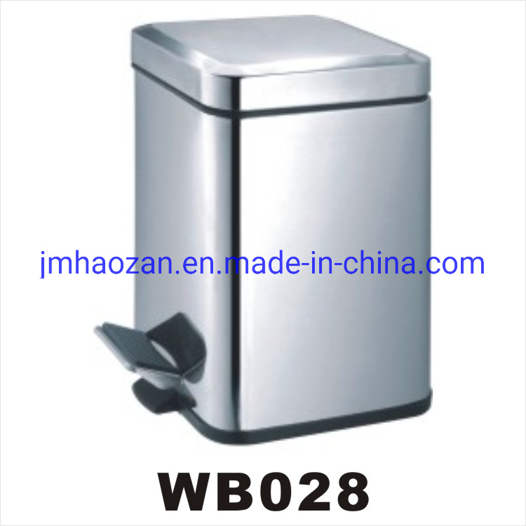 Pedal Waste Bin with Square Shape Body