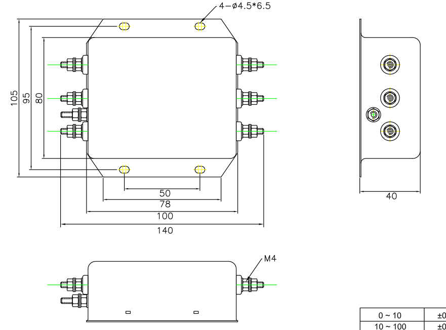 RFI Passive Power Line Output Inverter Filter