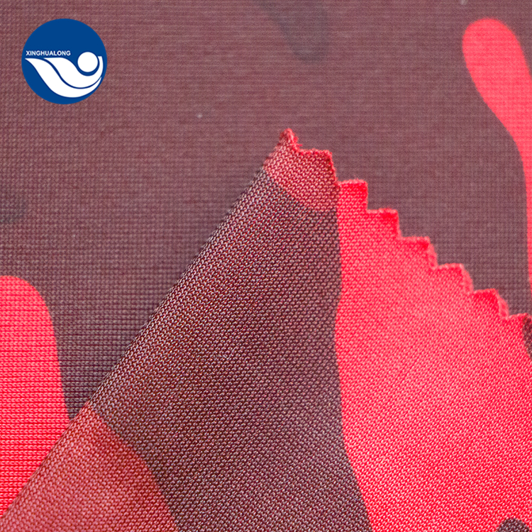 red camouflage fabric