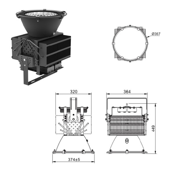 500W LED Light